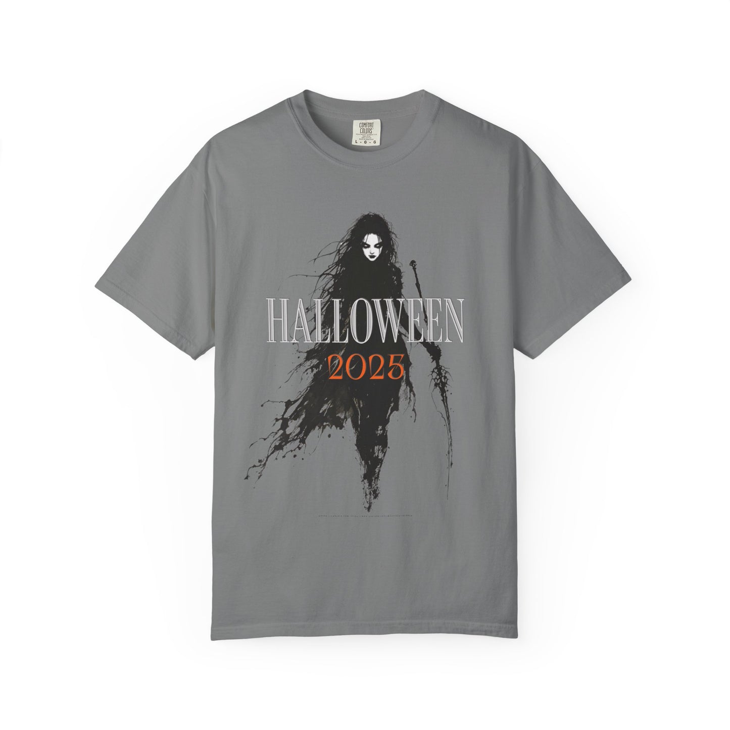 Halloween 2025 Gothic Witch T-Shirt – Dark Aesthetic Tee for Spooky Season Lovers Unisex Garment-Dyed T-shirt