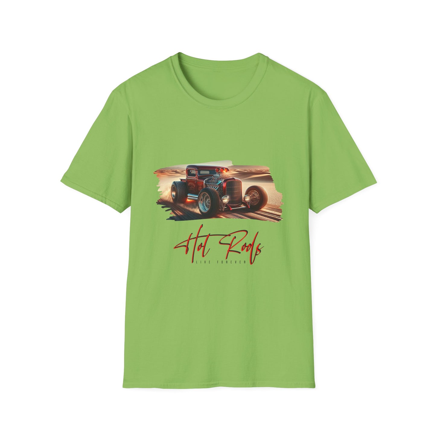 Vintage Hot Rod - 50, Unisex Softstyle T-Shirt, Retro Car Tee, Automotive Gift, Car Enthusiast Apparel, Classic Cars, Father's Day Gift
