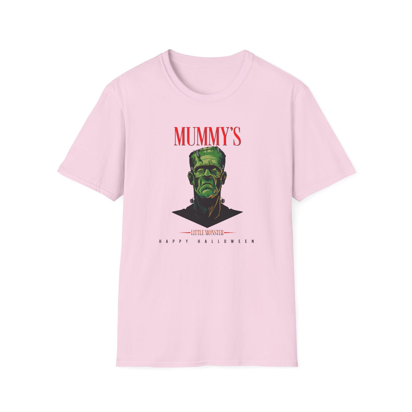 Unisex Softstyle T-Shirt - Mummy's Little Monster Happy Halloween - Light