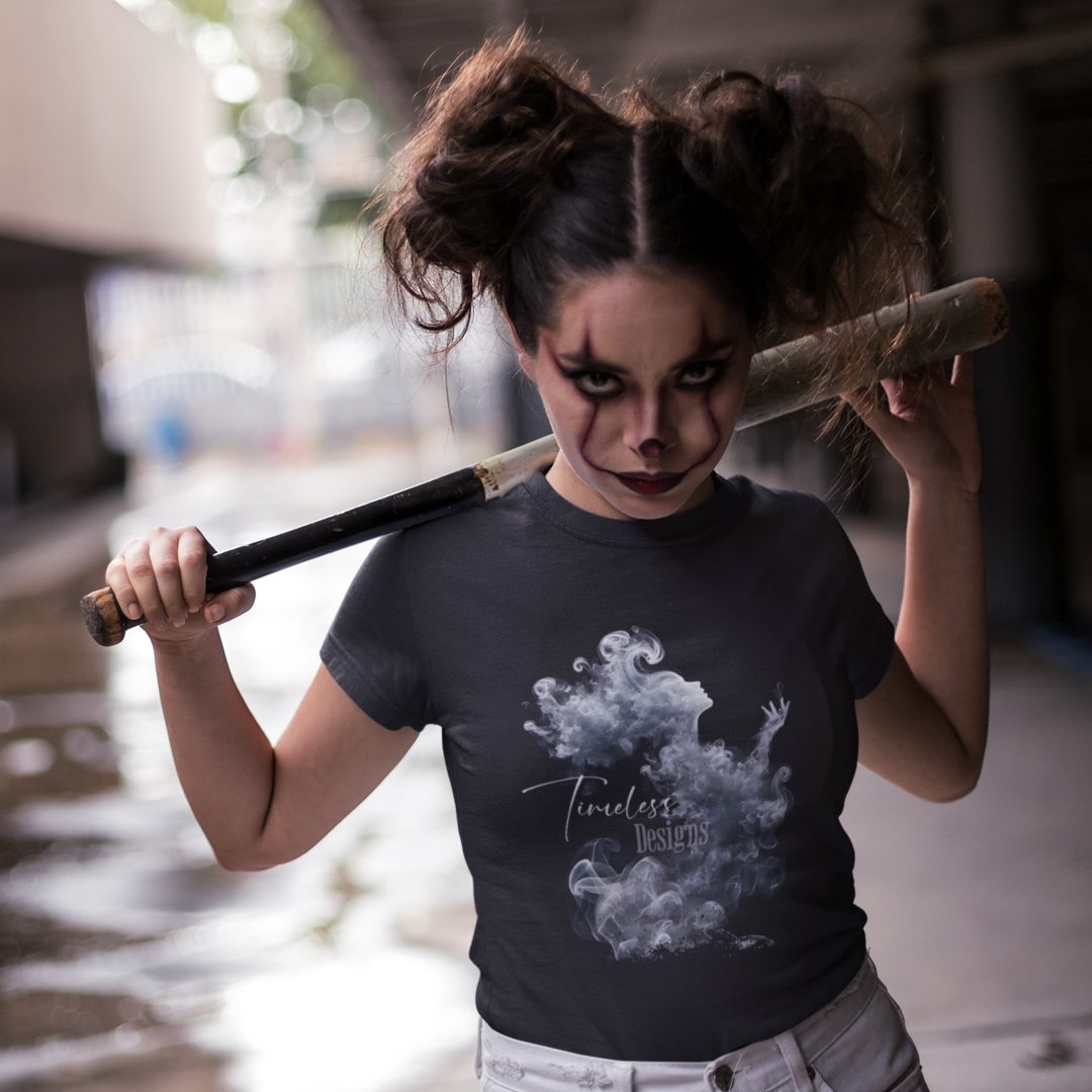 Smoke Lady 01 Unisex Heavy Cotton Tee
