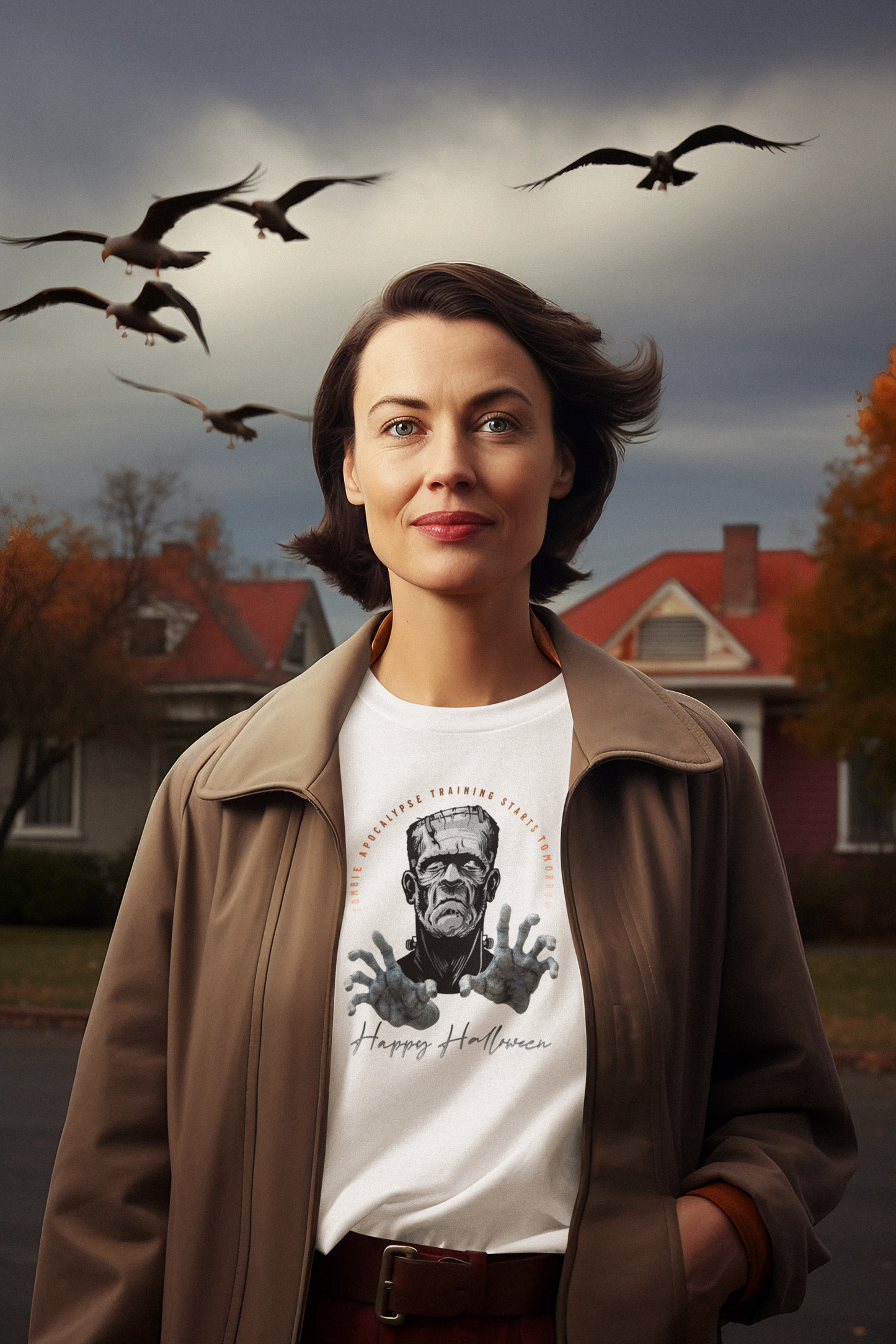 Halloween 005 Frank 01 WB Champion T-Shirt