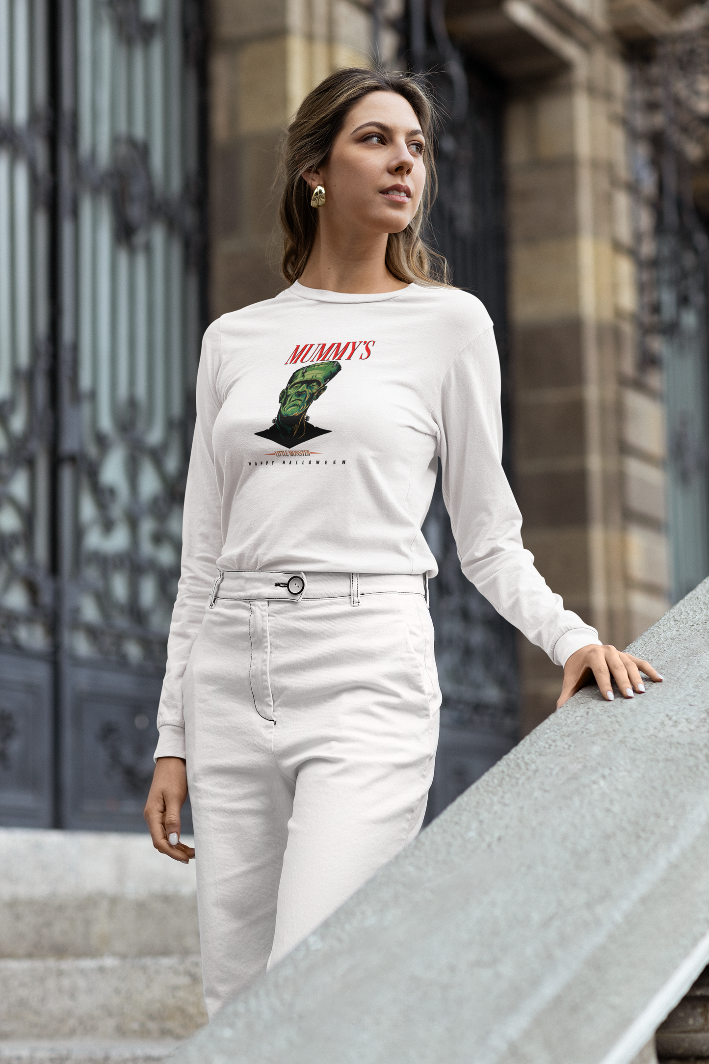 Unisex Softstyle T-Shirt - Mummy's Little Monster Happy Halloween - Light
