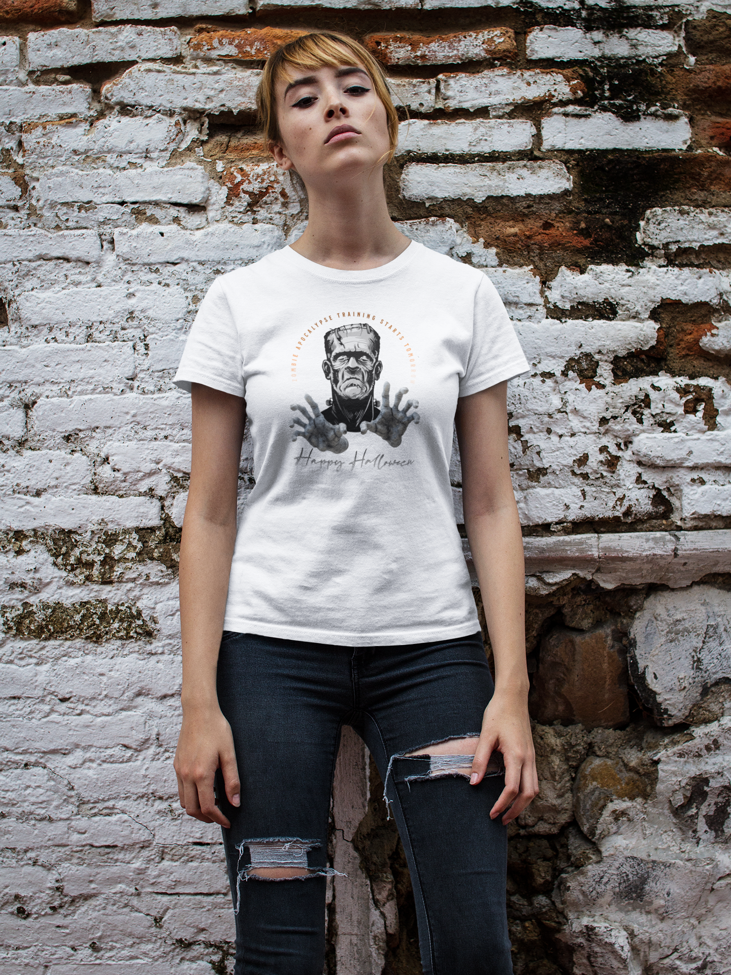 Halloween 005 Frank 01 WB Champion T-Shirt