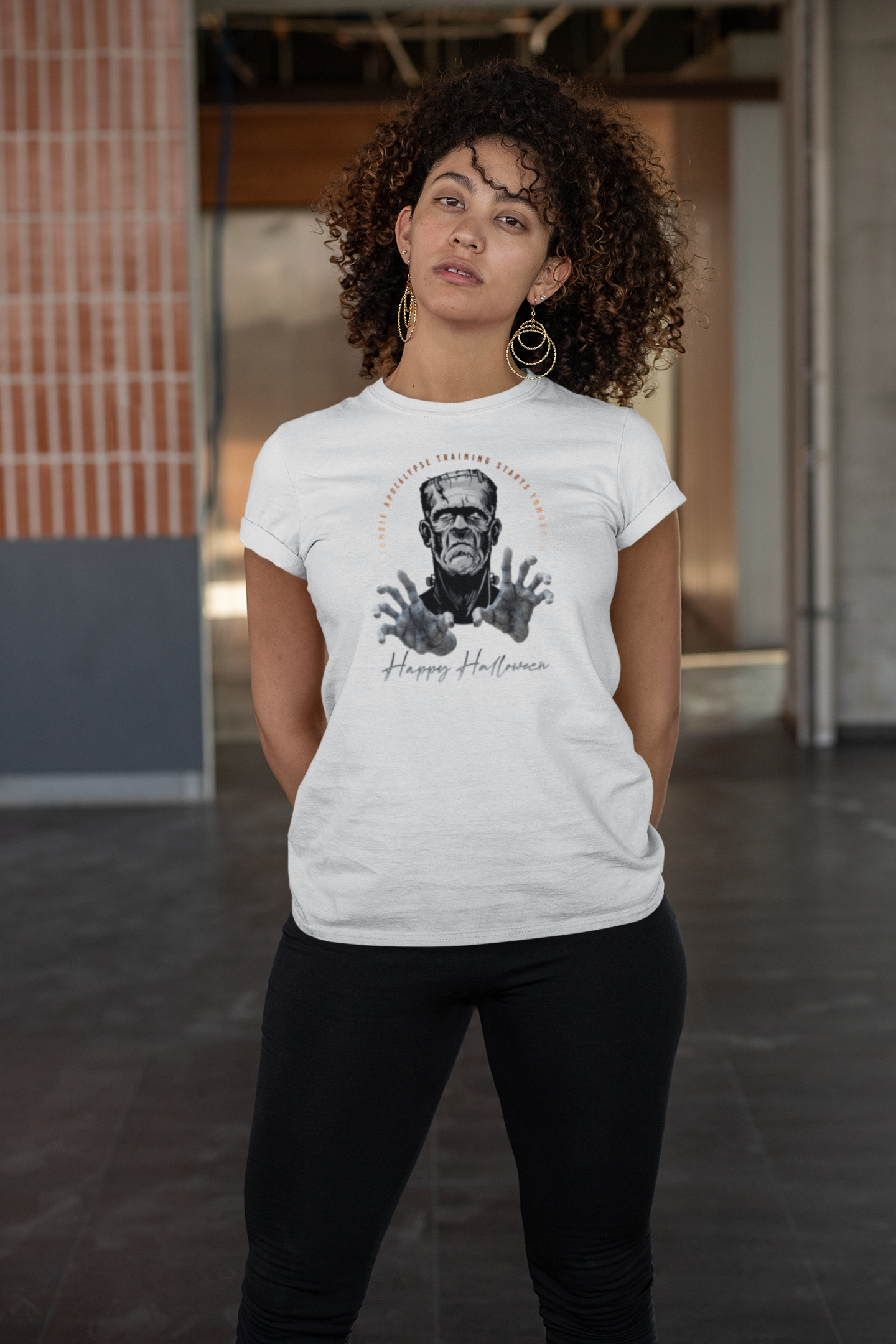 Halloween 005 Frank 01 WB Champion T-Shirt