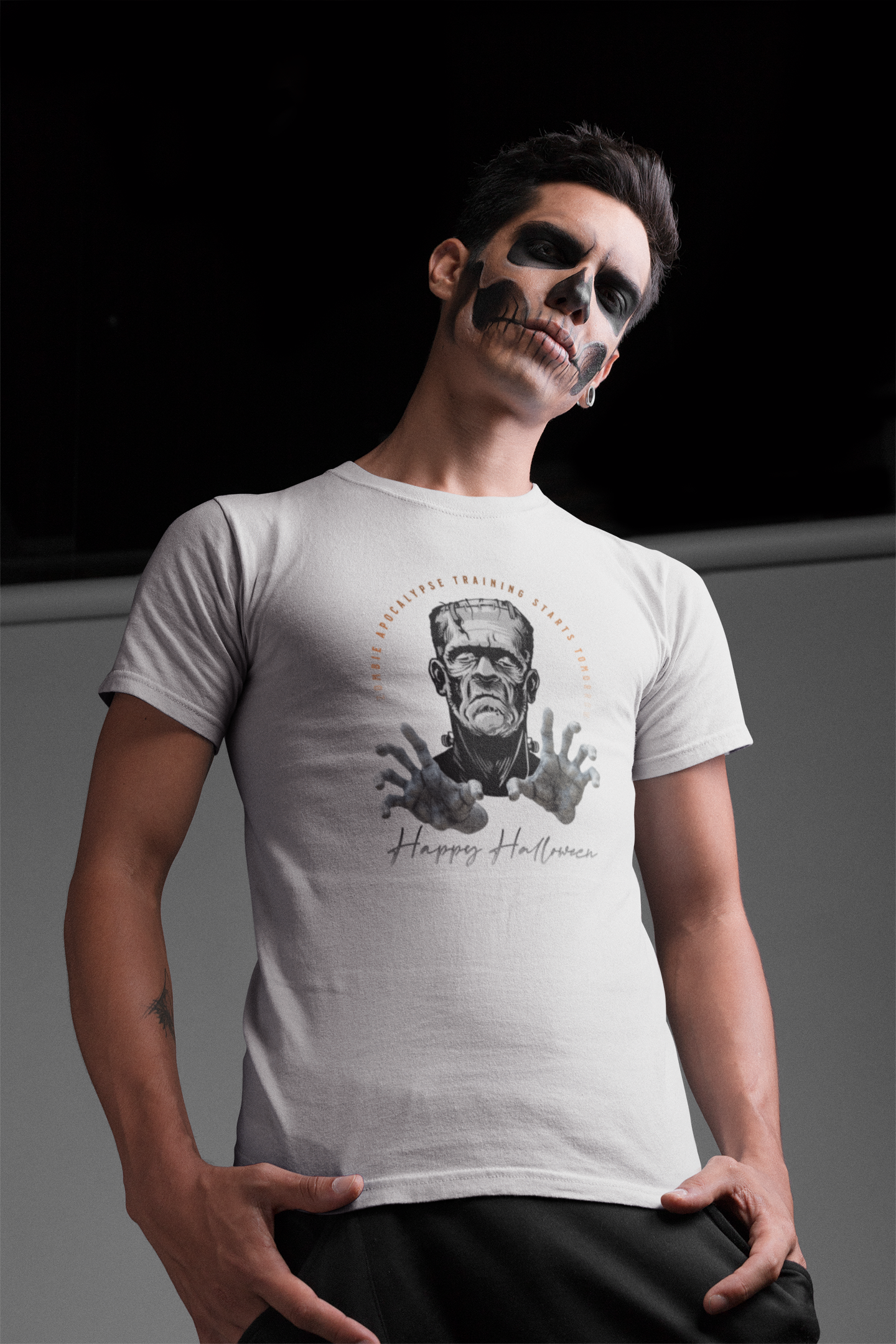 Halloween 005 Frank 01 WB Champion T-Shirt