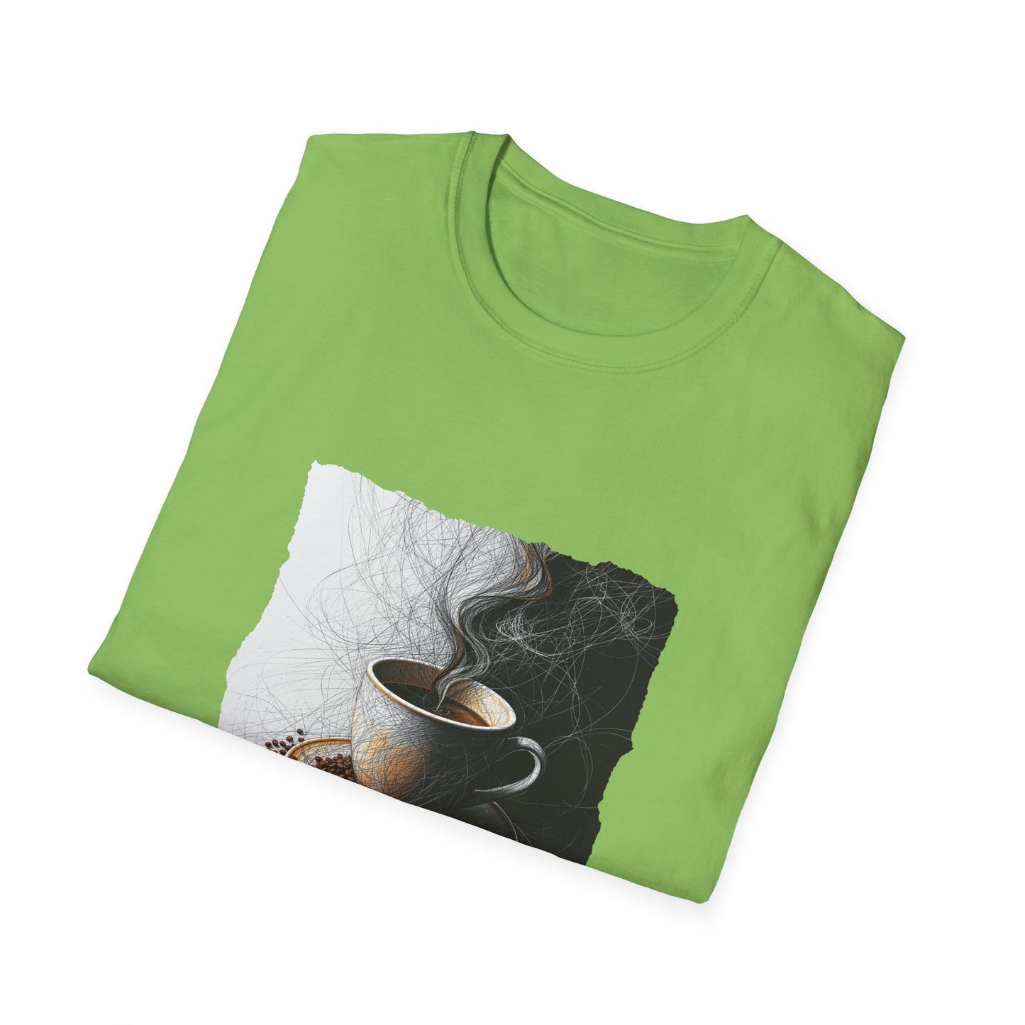Coffee - 05, Unisex Softstyle T-Shirt, Retro Tee, Gift, Coffee Enthusiast Apparel, Classic
