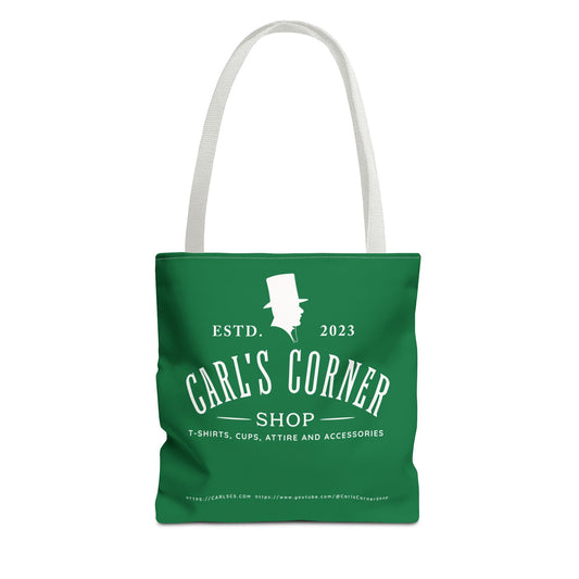 Carl's Corner Stylish Custom Dark Green Tote Bag - Perfect for Shopping, Beach Days, Gifts, and Everyday Use