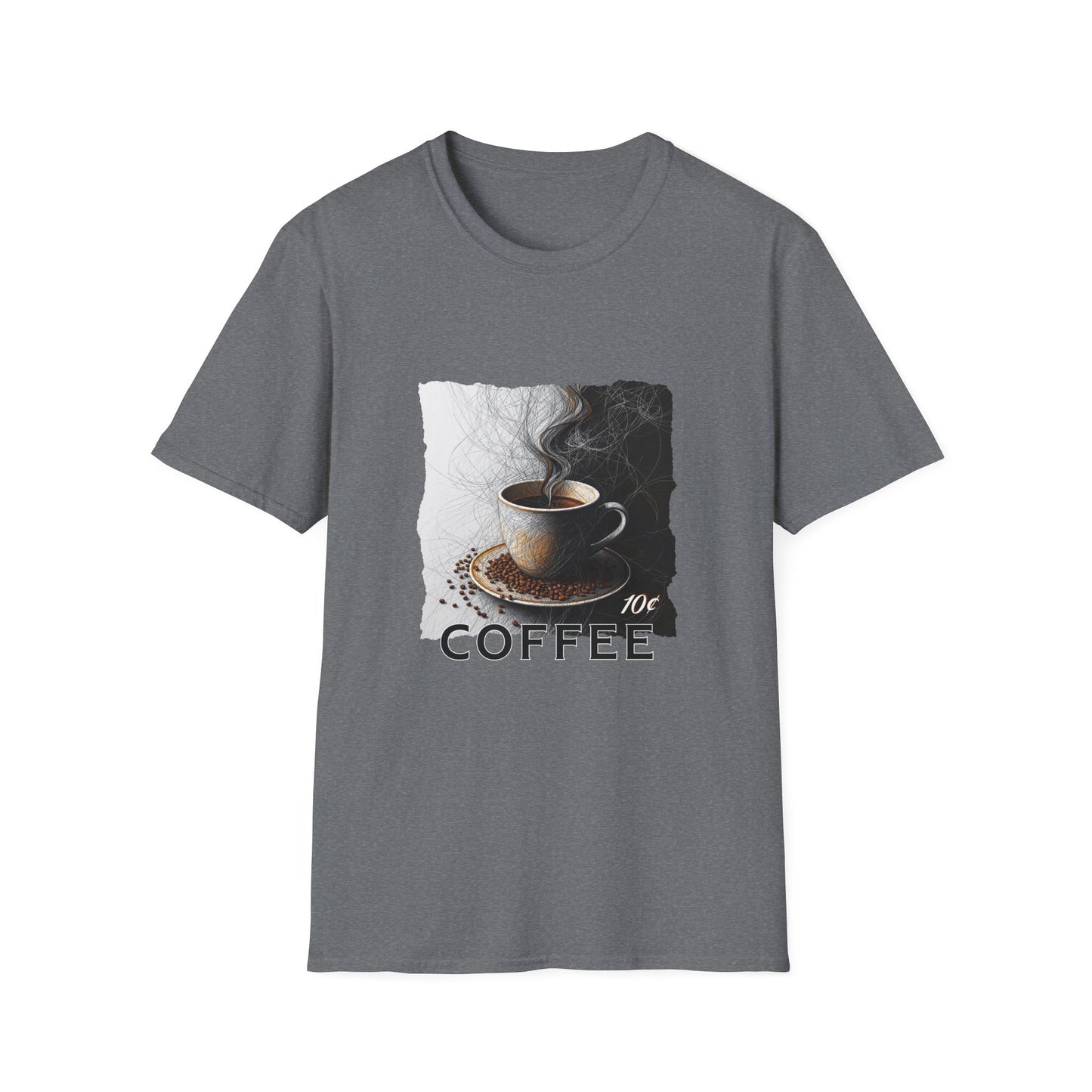 Coffee - 05, Unisex Softstyle T-Shirt, Retro Tee, Gift, Coffee Enthusiast Apparel, Classic