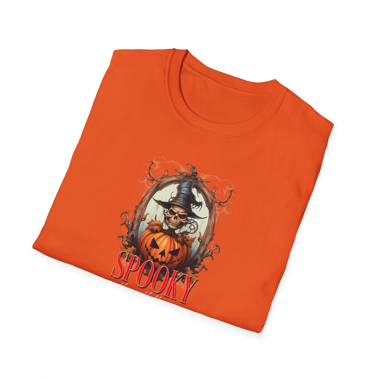 Unisex Softstyle T-Shirt - Happy Halloween Dark Script