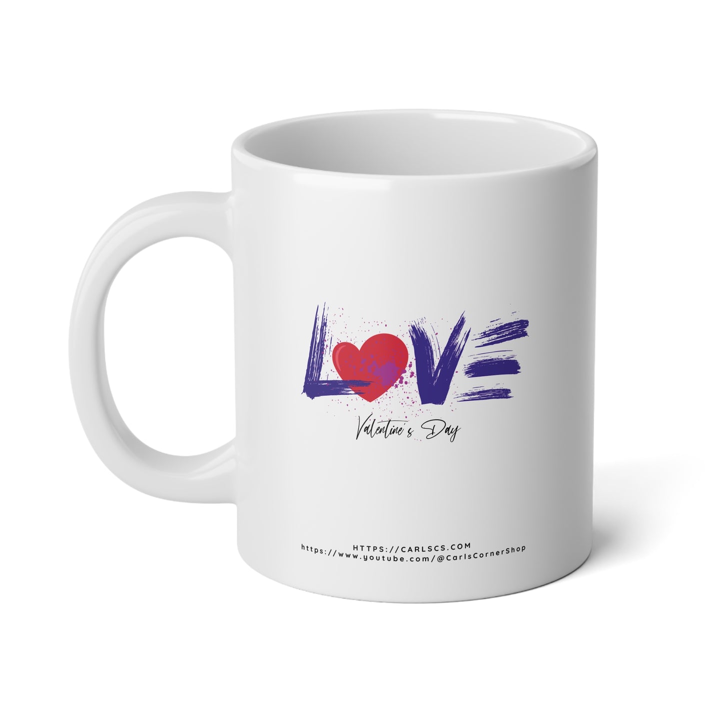 LOVE Splash Valentine’s Day - Gardener Jumbo Mug - 20oz, Perfect for Coffee Lovers, Birthday, Home Decor