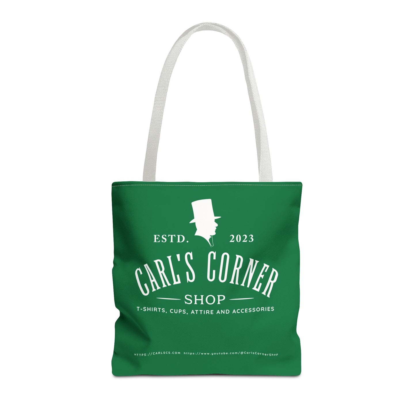 Carl's Corner Stylish Custom Dark Green Tote Bag - Perfect for Shopping, Beach Days, Gifts, and Everyday Use