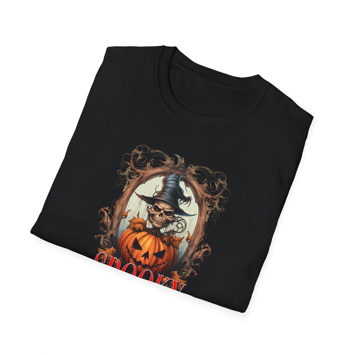 Unisex Softstyle T-Shirt - Happy Halloween Dark Script