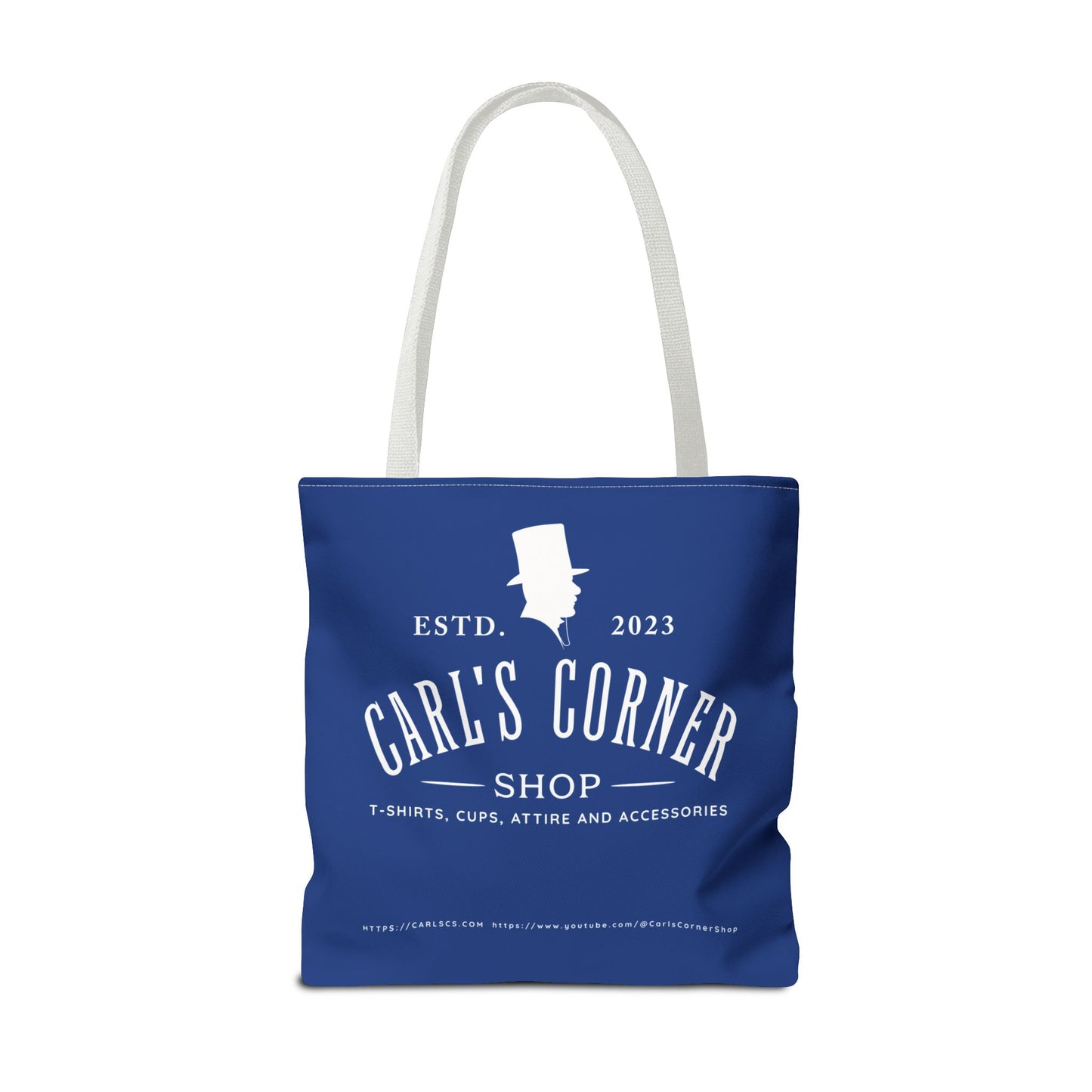 Carl's Corner Stylish Custom Dark Blue Tote Bag - Perfect for Shopping, Beach Days, Gifts, and Everyday Use