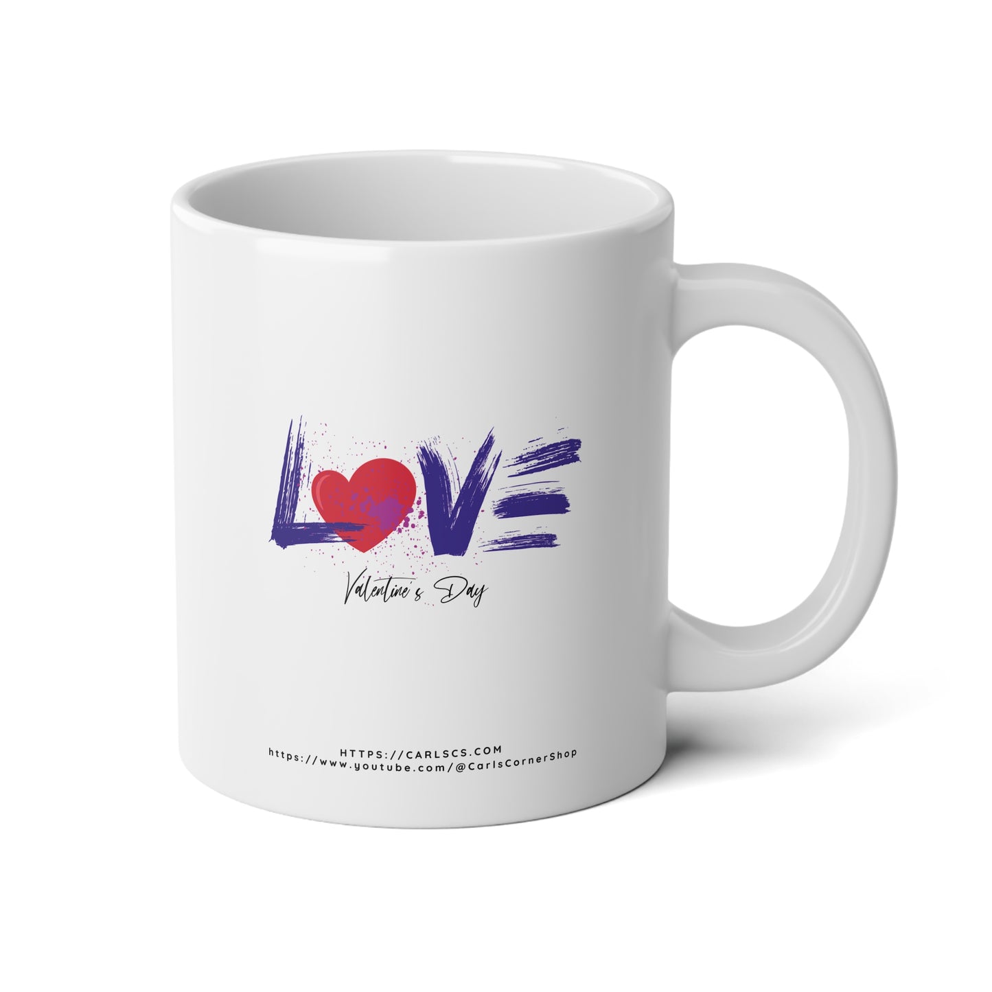 LOVE Splash Valentine’s Day - Gardener Jumbo Mug - 20oz, Perfect for Coffee Lovers, Birthday, Home Decor