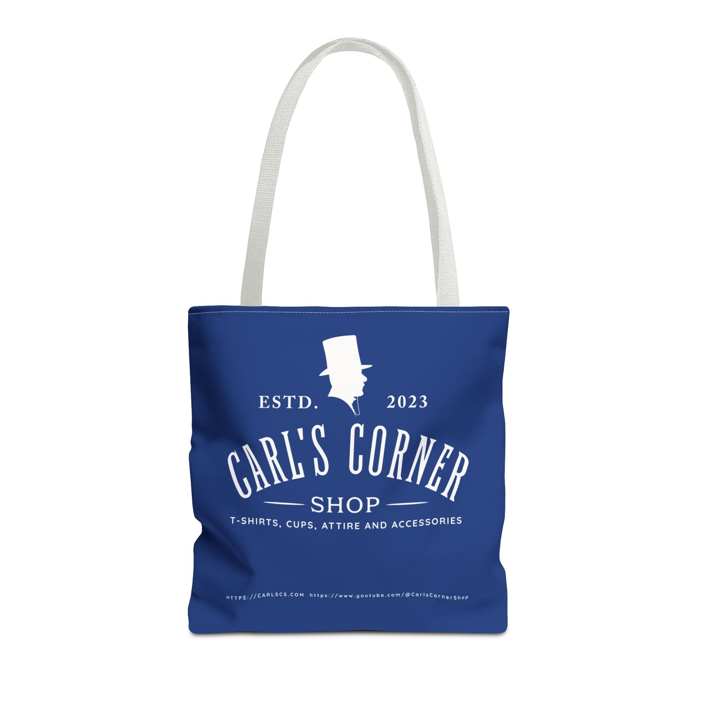 Carl's Corner Stylish Custom Dark Blue Tote Bag - Perfect for Shopping, Beach Days, Gifts, and Everyday Use