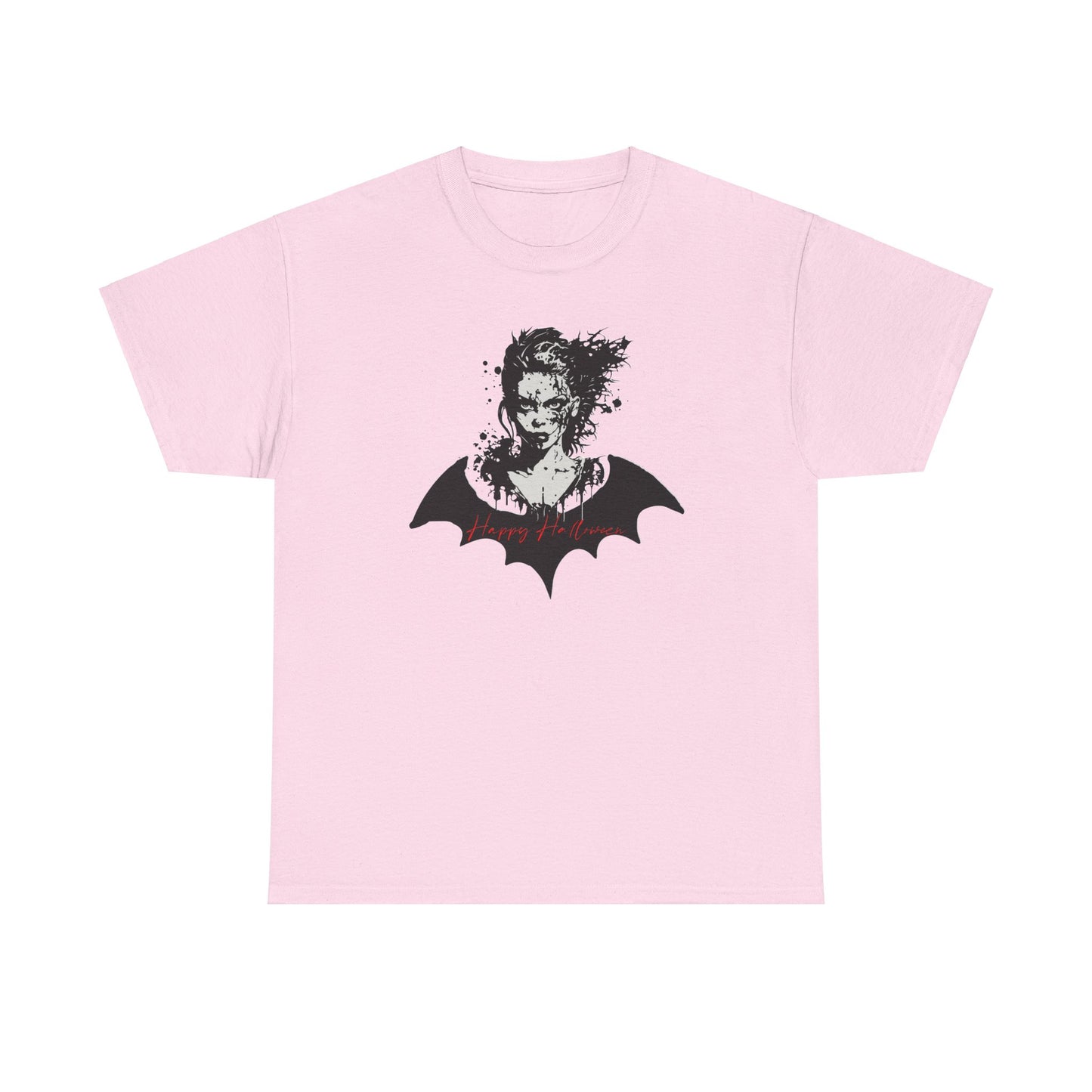 Unisex Heavy Cotton Tee - Halloween Bat Woman 55