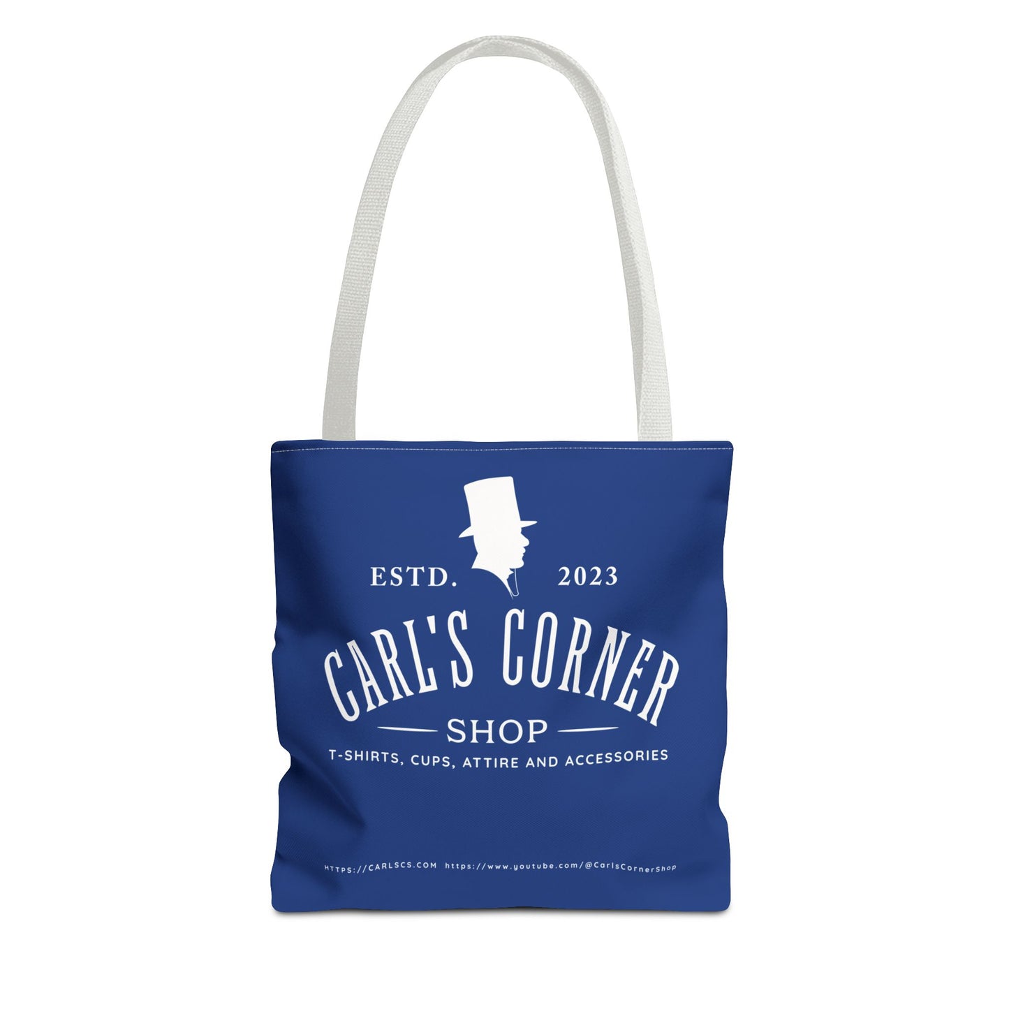 Carl's Corner Stylish Custom Dark Blue Tote Bag - Perfect for Shopping, Beach Days, Gifts, and Everyday Use