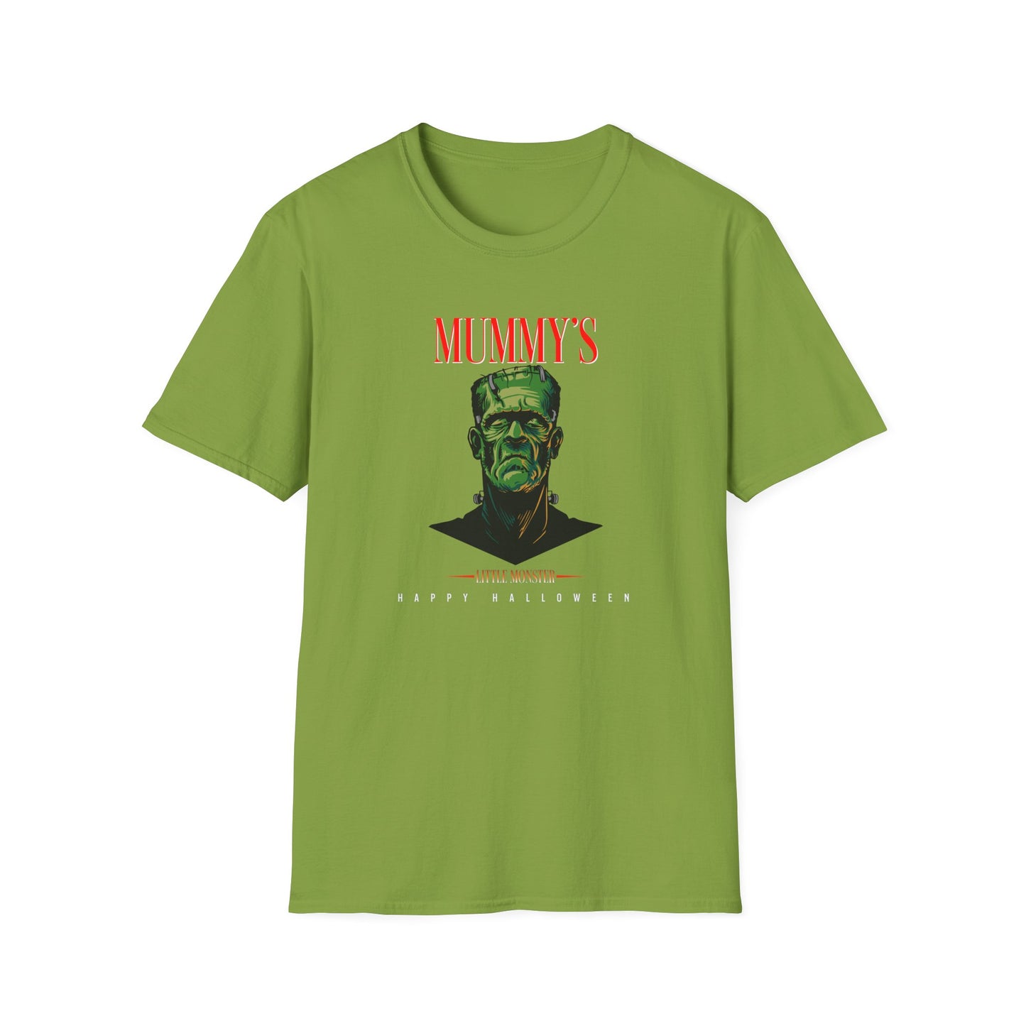 Unisex Softstyle T-Shirt - Mummy's Little Monster Happy Halloween - Dark