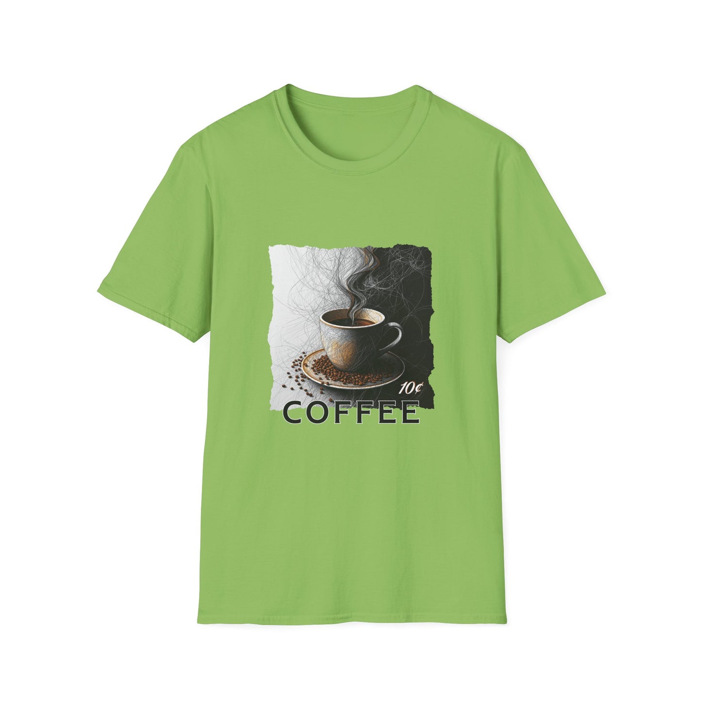 Coffee - 05, Unisex Softstyle T-Shirt, Retro Tee, Gift, Coffee Enthusiast Apparel, Classic
