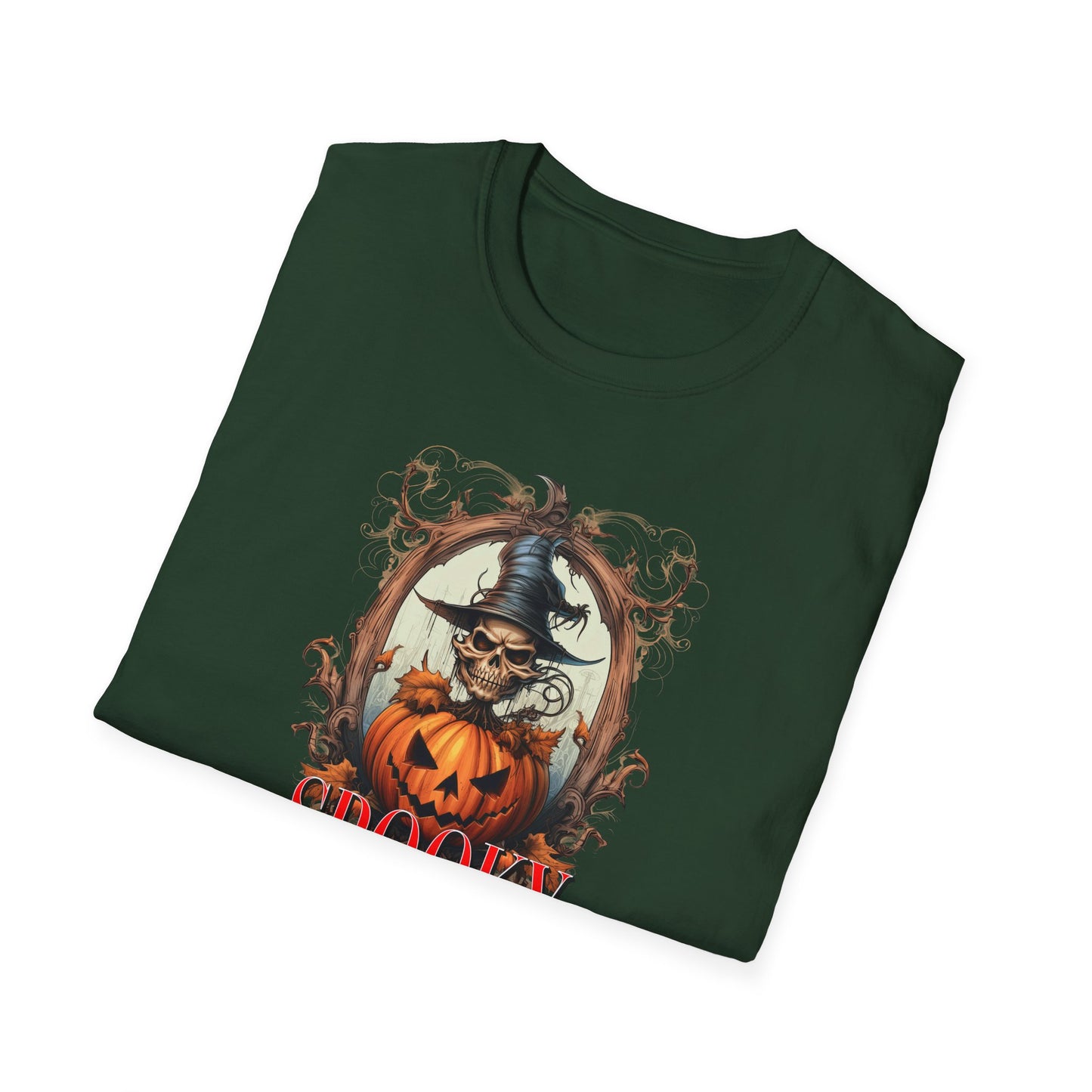 Unisex Softstyle T-Shirt - Happy Halloween Dark Script