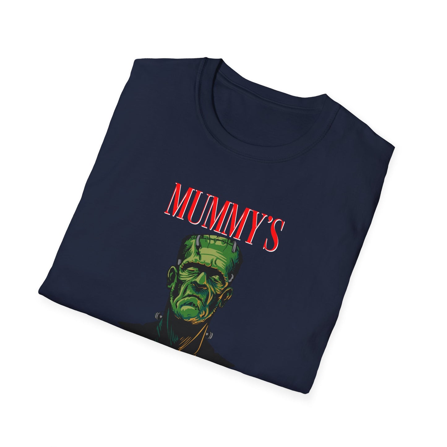 Unisex Softstyle T-Shirt - Mummy's Little Monster Happy Halloween - Dark