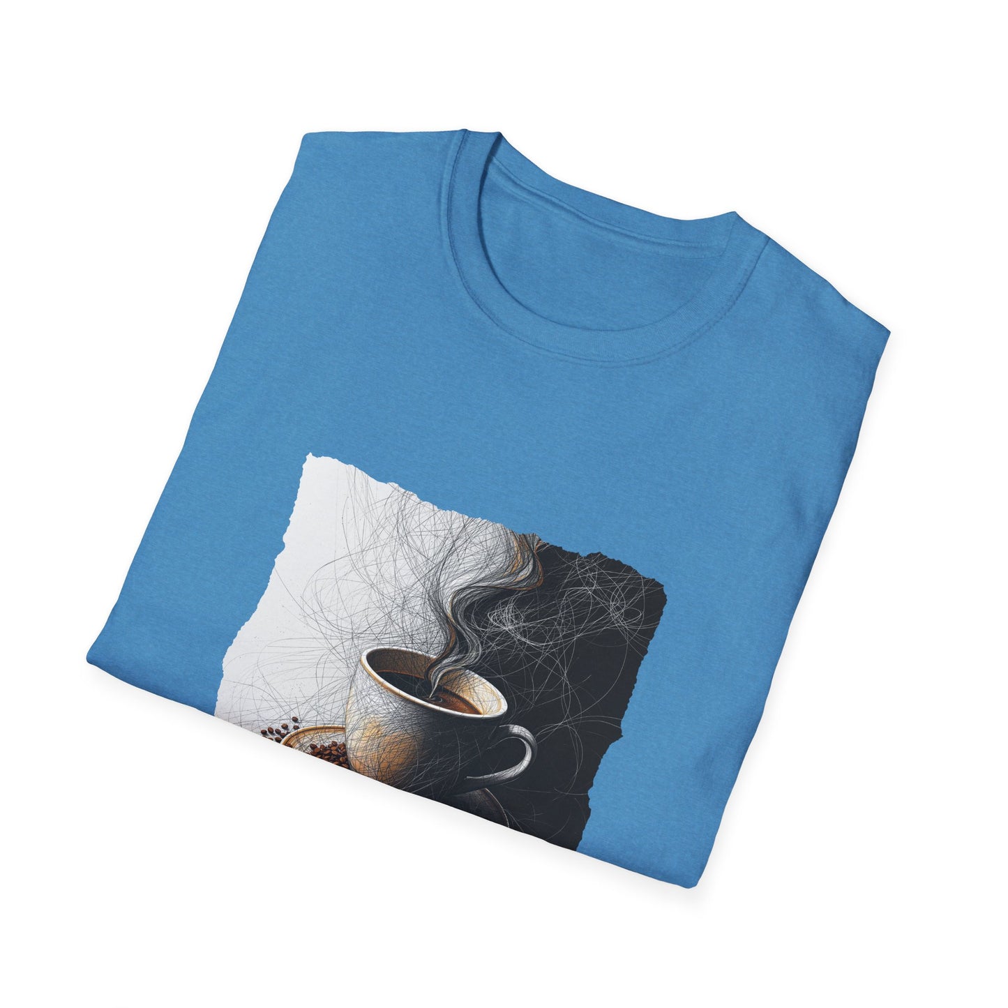 Coffee - 05, Unisex Softstyle T-Shirt, Retro Tee, Gift, Coffee Enthusiast Apparel, Classic