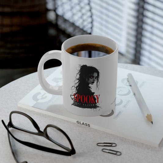 Spooky Gothic Halloween Mug – Dark Witch Coffee Cup for Horror Lovers & Halloween Vibes Jumbo Mug