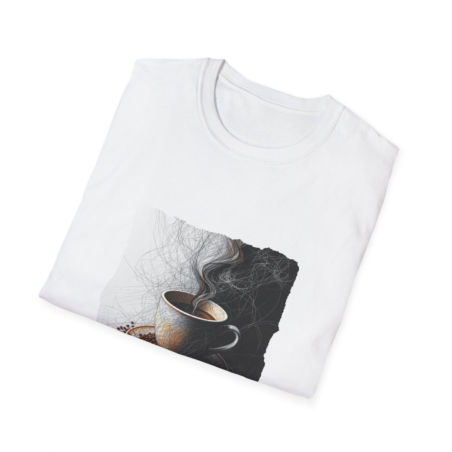 Coffee - 05, Unisex Softstyle T-Shirt, Retro Tee, Gift, Coffee Enthusiast Apparel, Classic